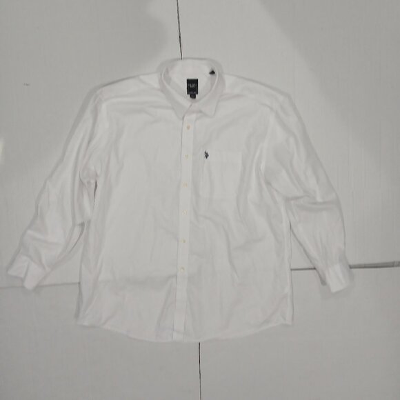 U.S Polo Assn White Shirt Wrinkle free men's Long Sleeve button Shirt Size XL. - Picture 5 of 14
